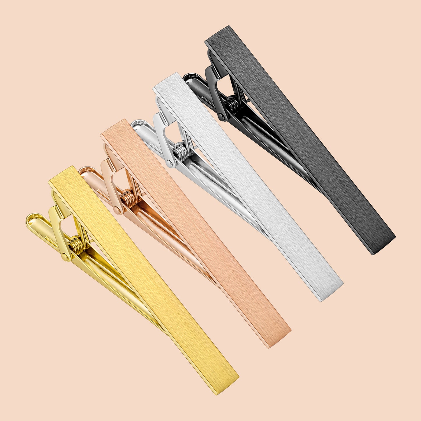 HAWSON 2.5 Inch Tie Clip Sets for Men