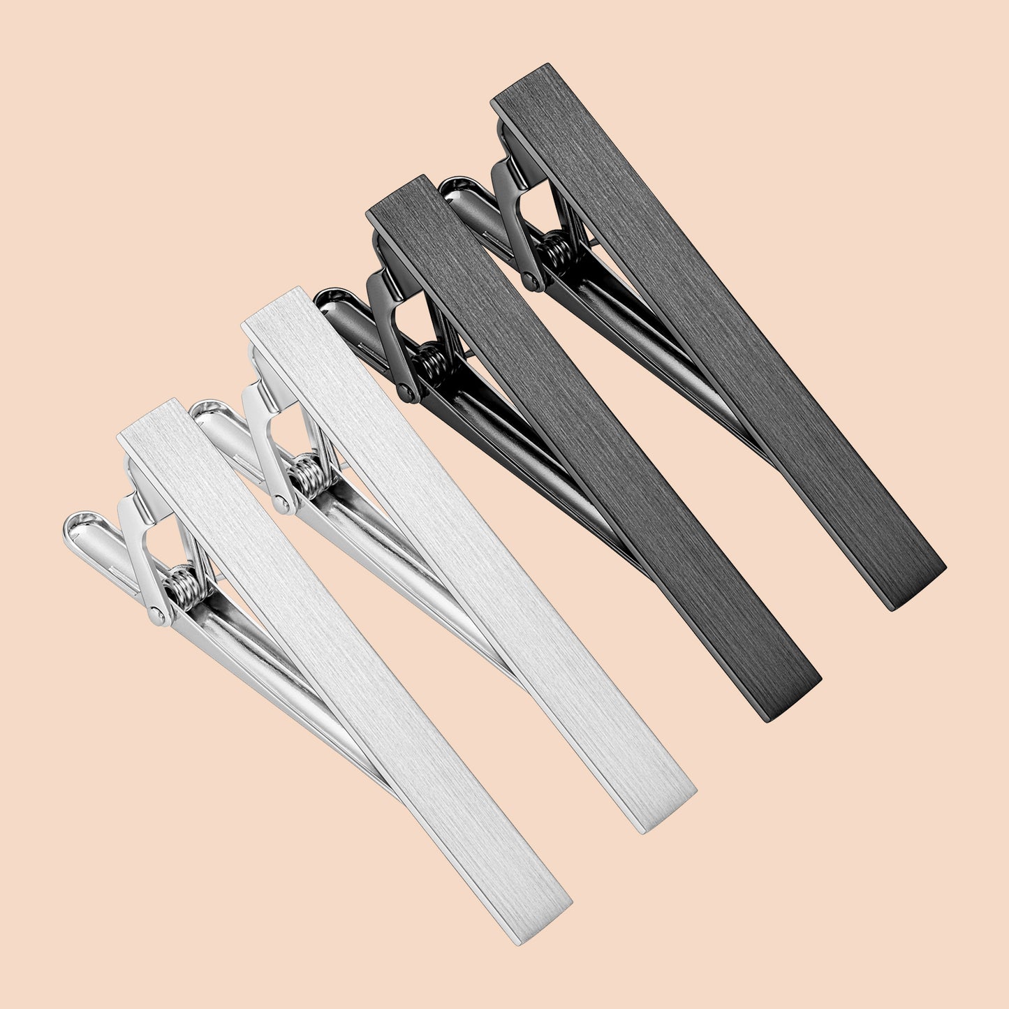 HAWSON 2.2 Inch Tie Clip Sets for Men