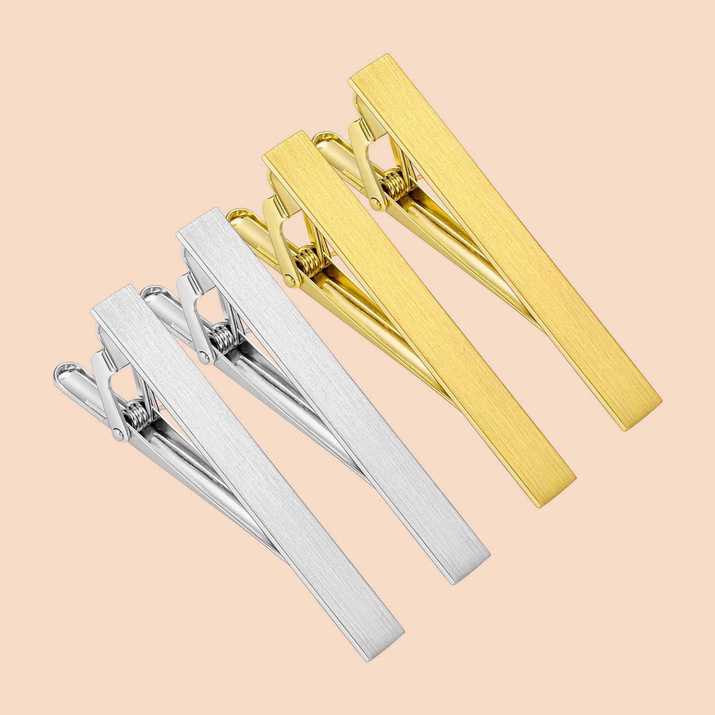 HAWSON 2.2 Inch Tie Clip Sets for Men