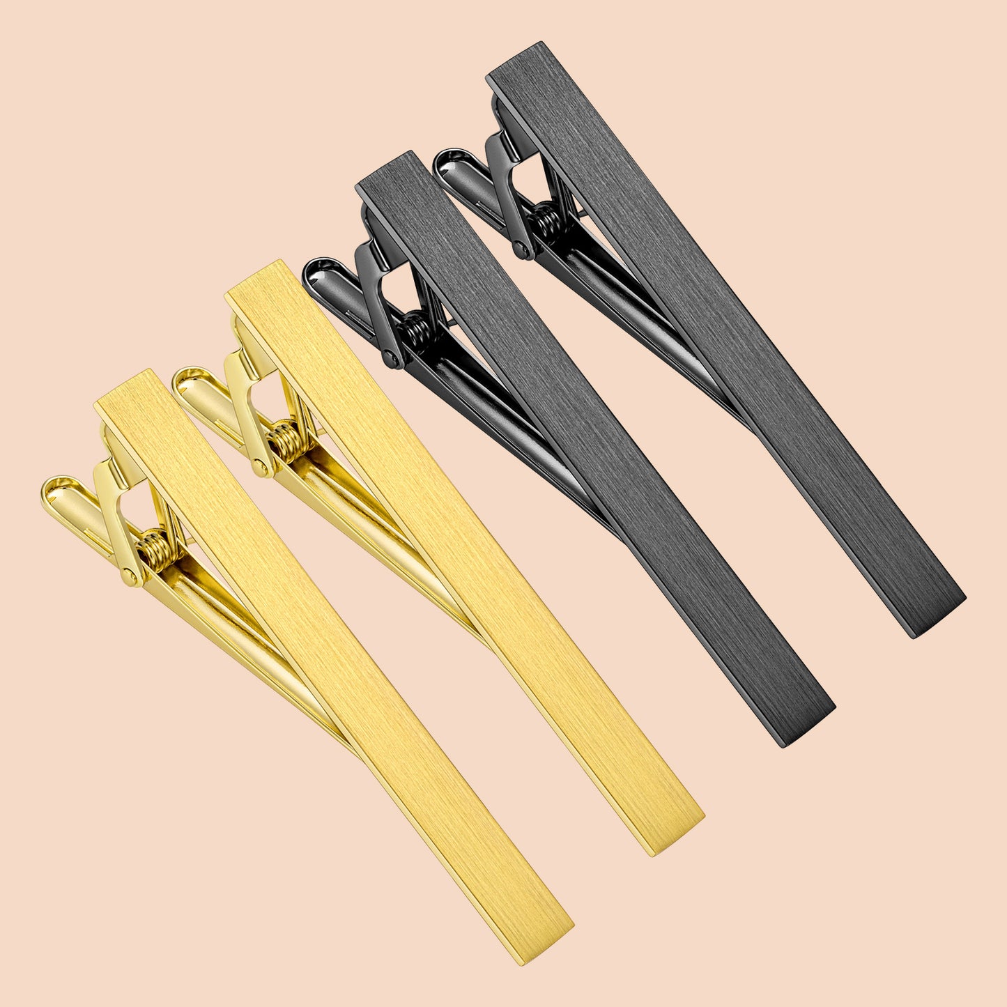 HAWSON 2.5 Inch Tie Clip Sets for Men