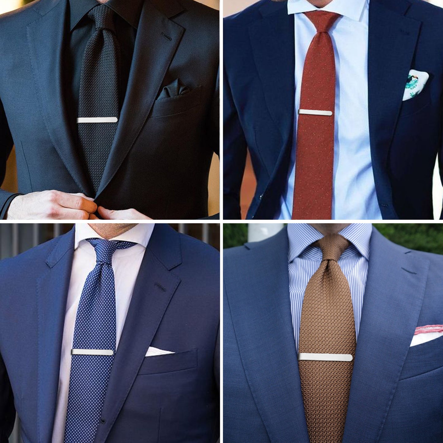 Juegos de pinzas para corbata HAWSON de 2 pulgadas para hombres