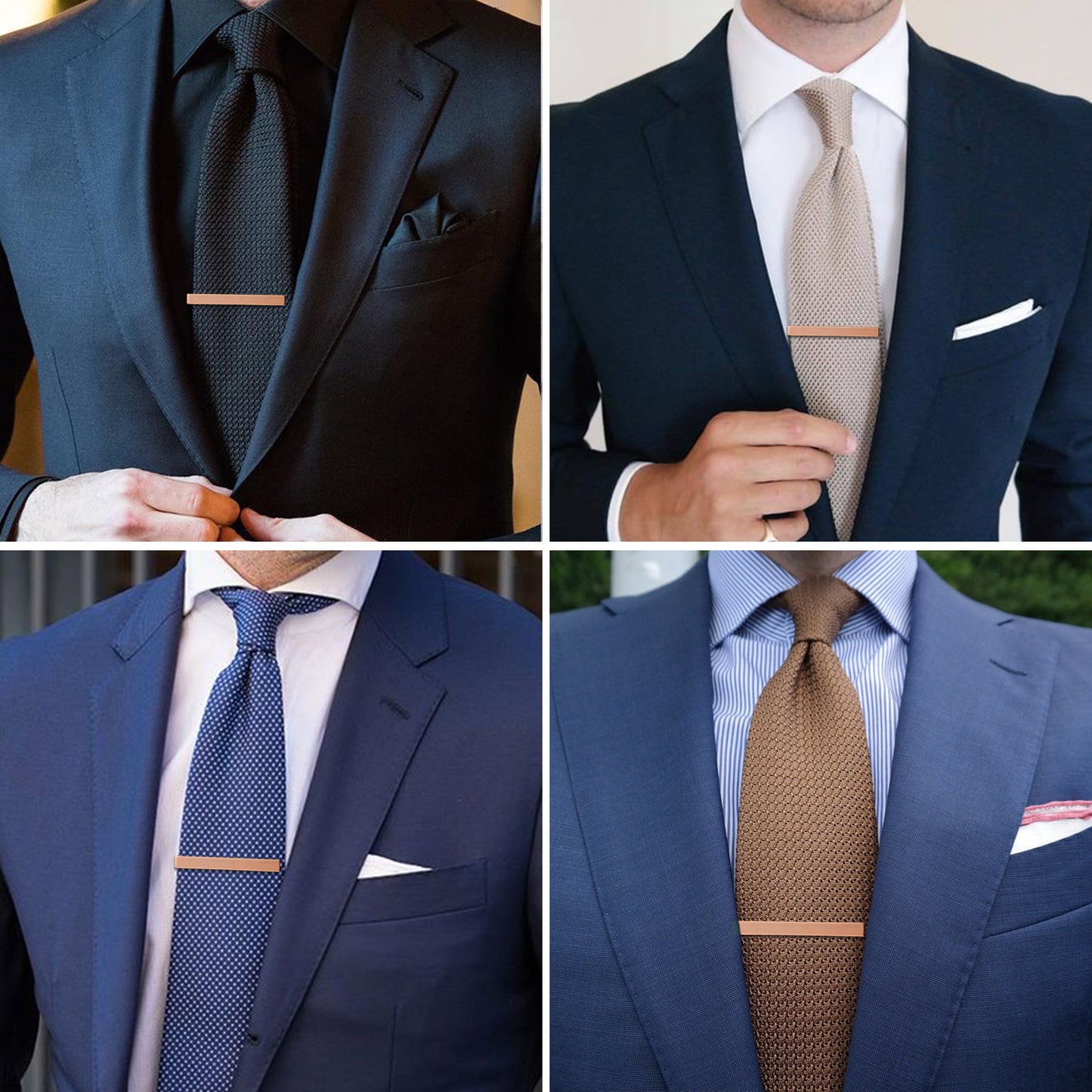 Juegos de pinzas para corbata HAWSON de 2 pulgadas para hombres