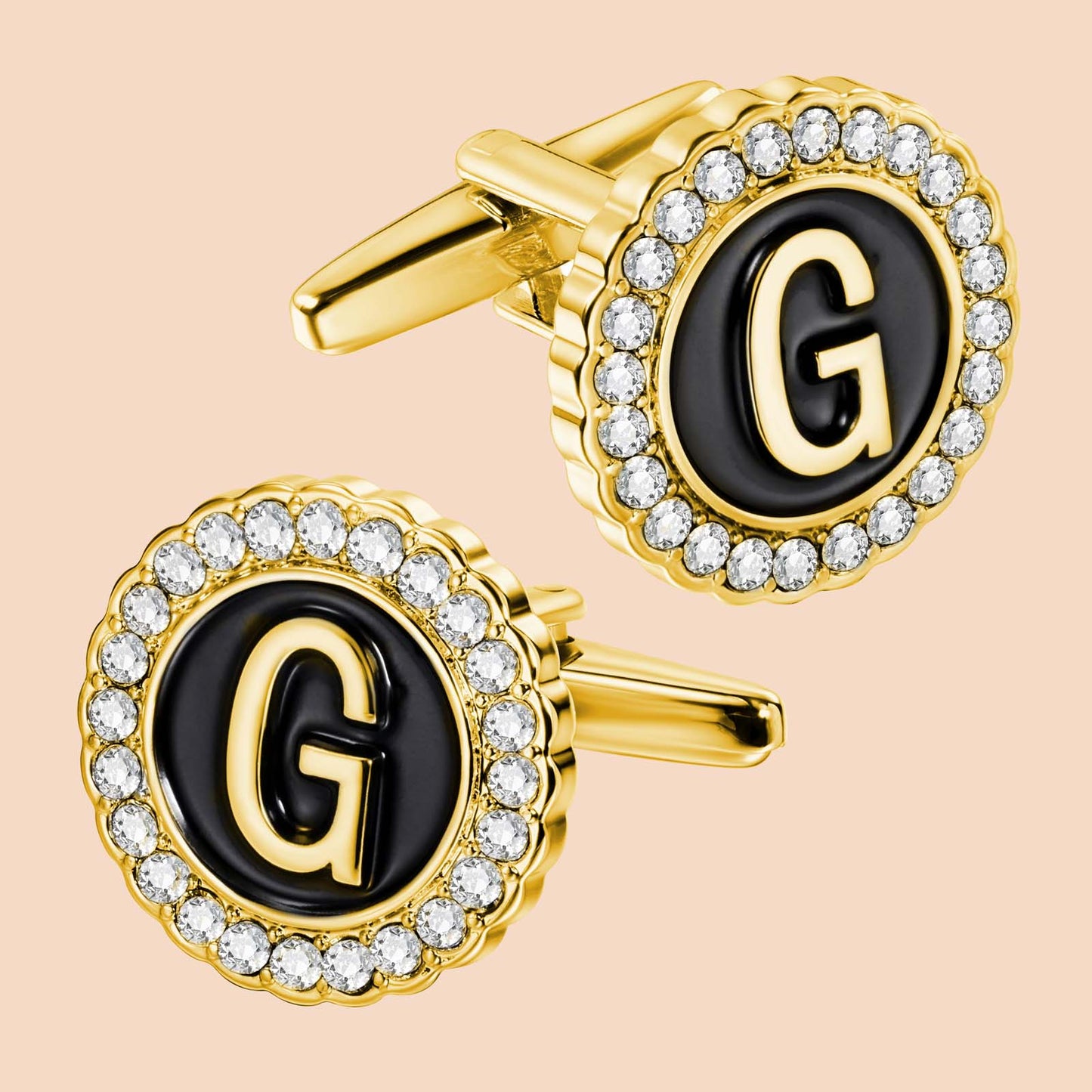 Gemelos con inicial en tono dorado de HAWSON para hombre