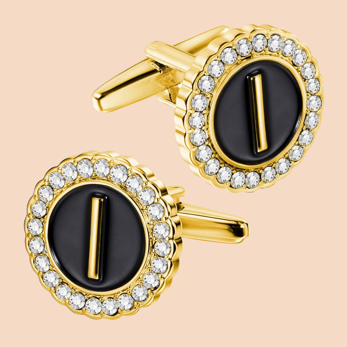 Gemelos con inicial en tono dorado de HAWSON para hombre