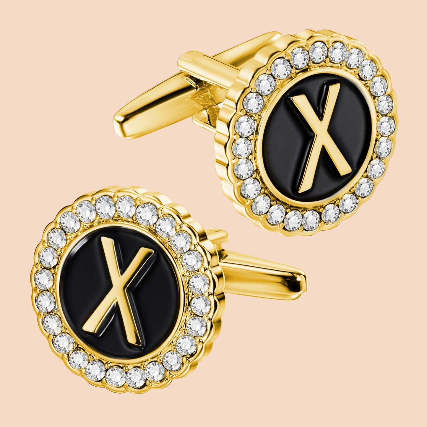 Gemelos con inicial en tono dorado de HAWSON para hombre