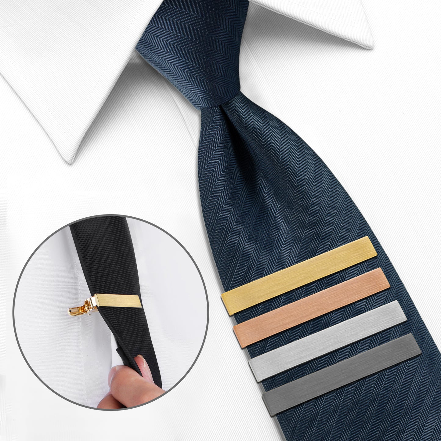 Juegos de pinzas para corbata HAWSON de 2 pulgadas para hombres