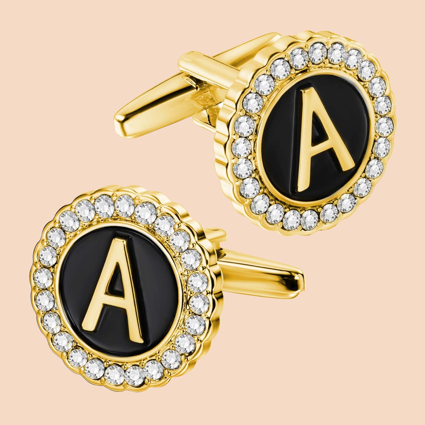 Gemelos con inicial en tono dorado de HAWSON para hombre