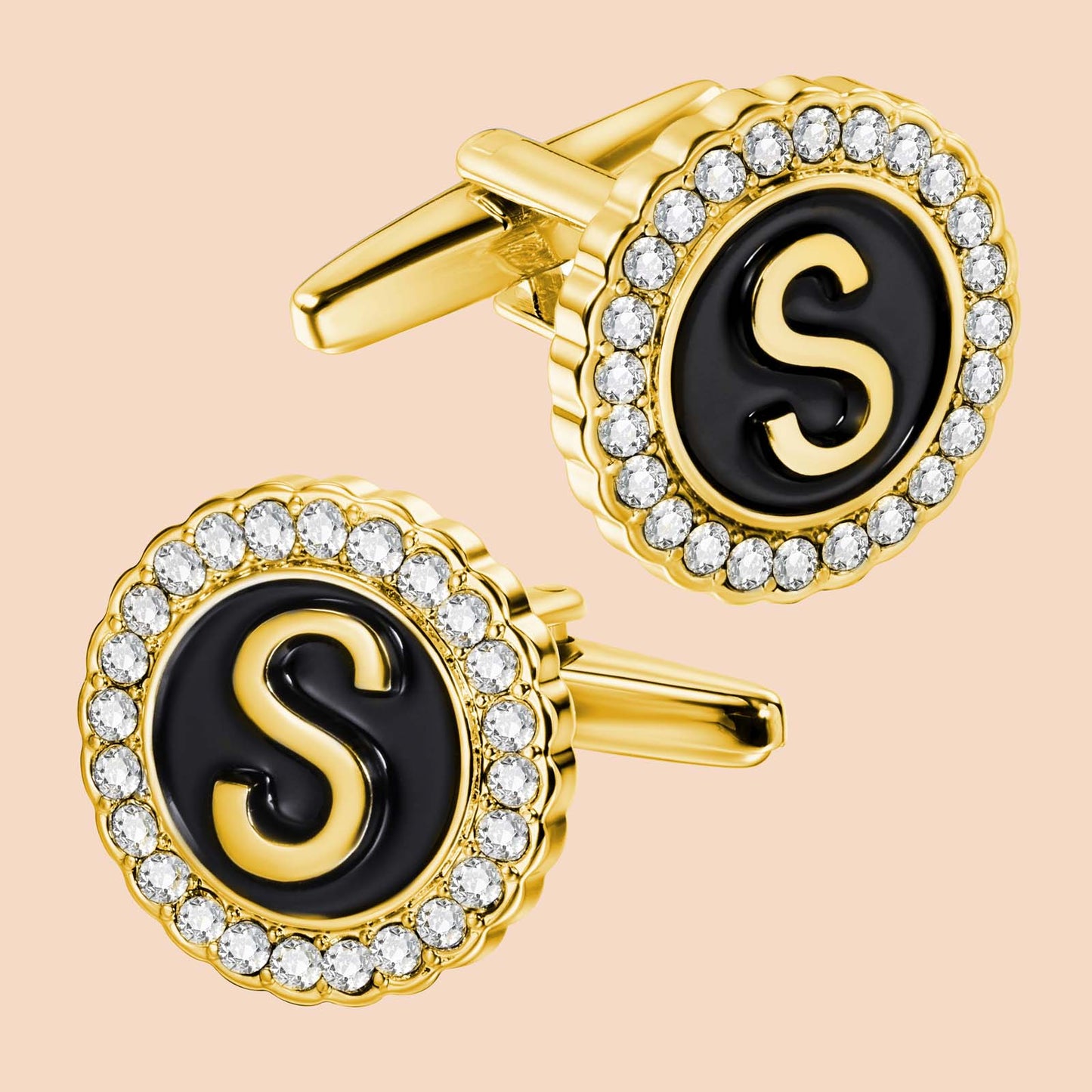 Gemelos con inicial en tono dorado de HAWSON para hombre
