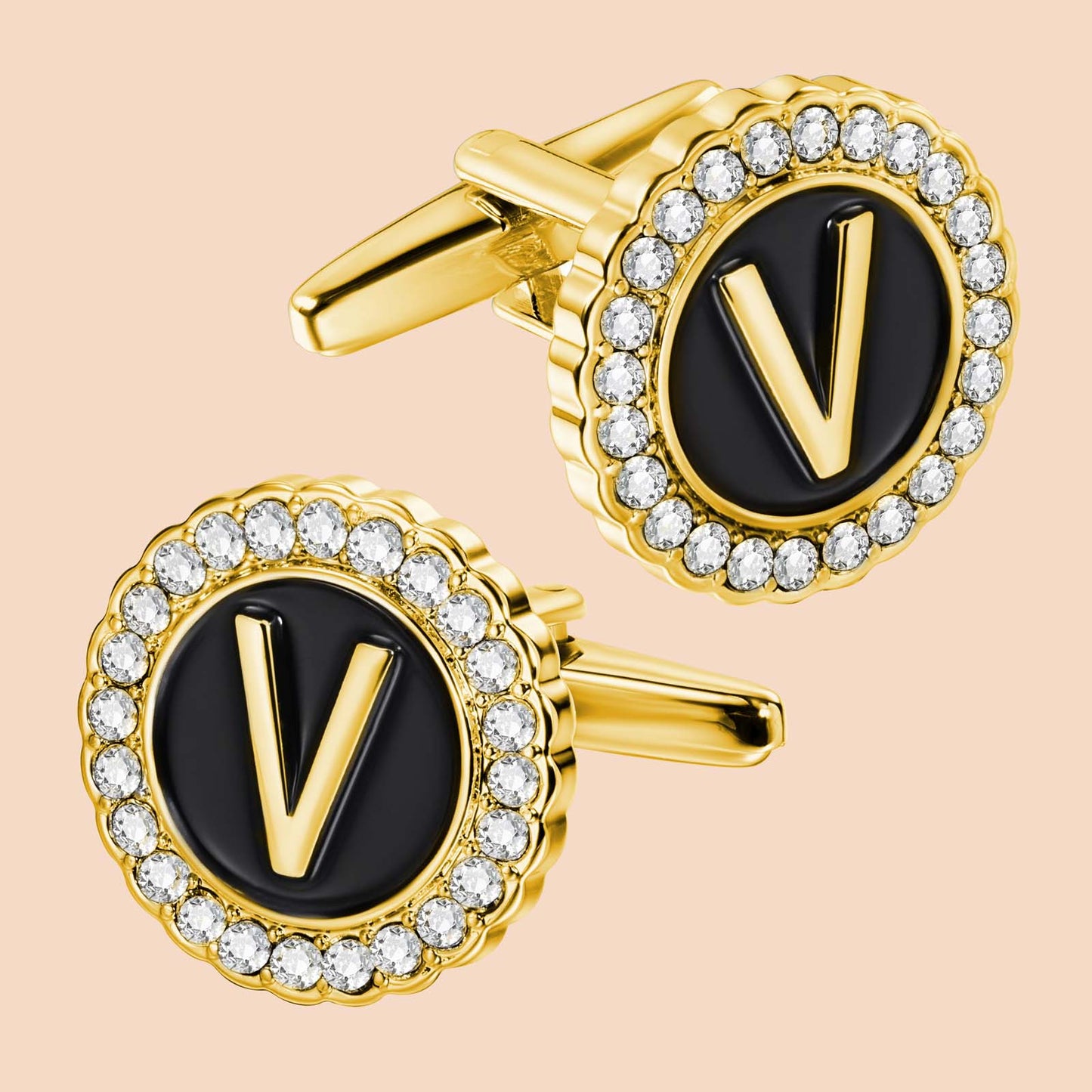 Gemelos con inicial en tono dorado de HAWSON para hombre