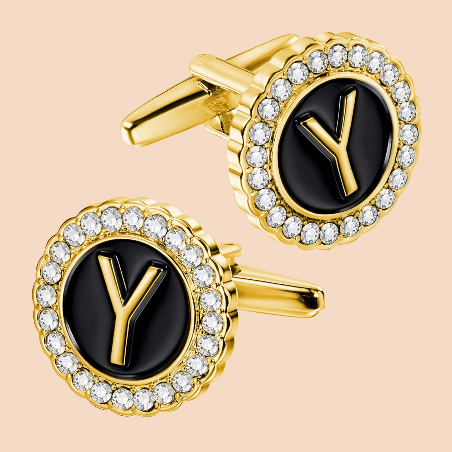 Gemelos con inicial en tono dorado de HAWSON para hombre