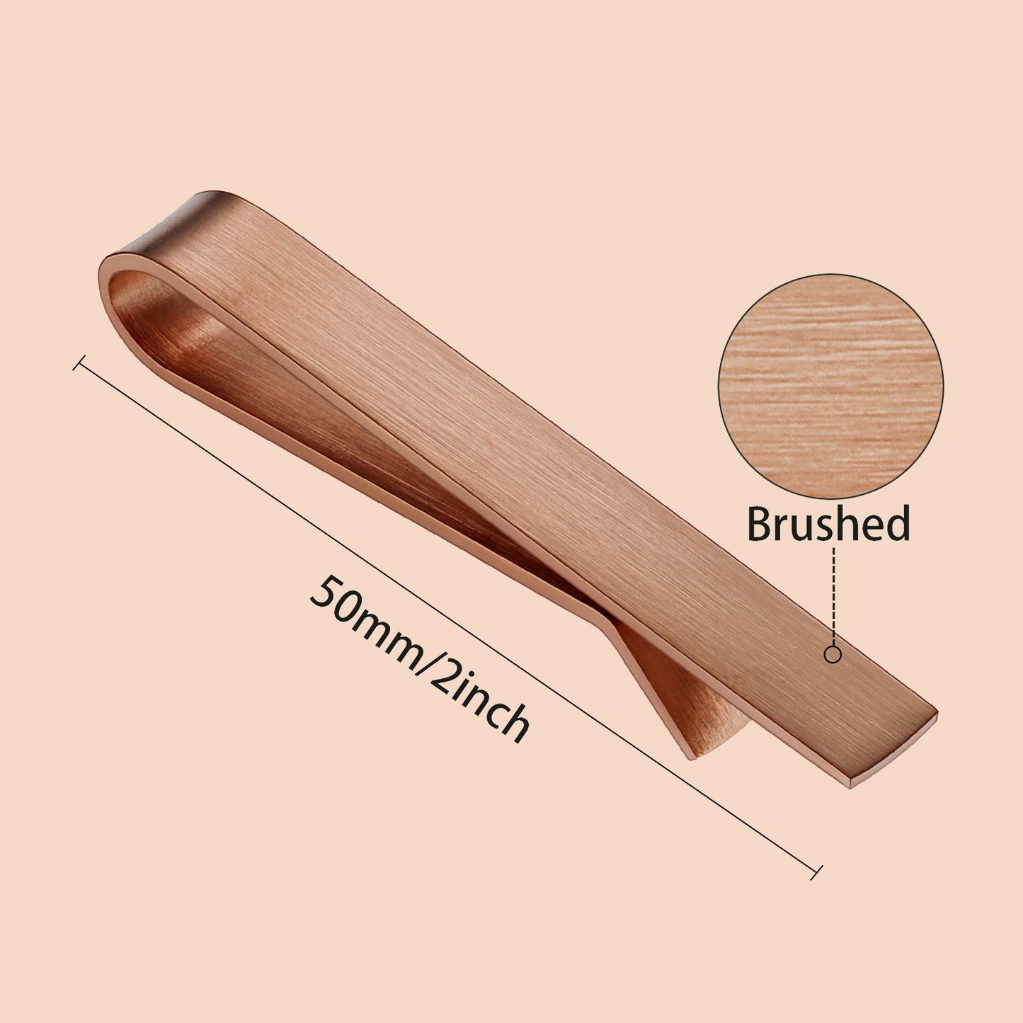 Juegos de pinzas para corbata HAWSON de 2 pulgadas para hombres