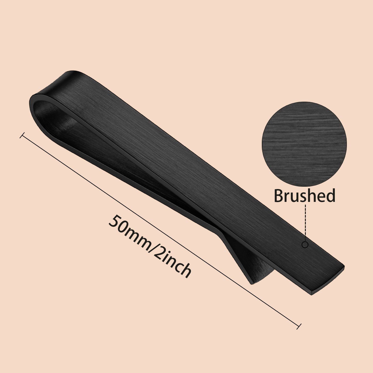 Juegos de pinzas para corbata HAWSON de 2 pulgadas para hombres