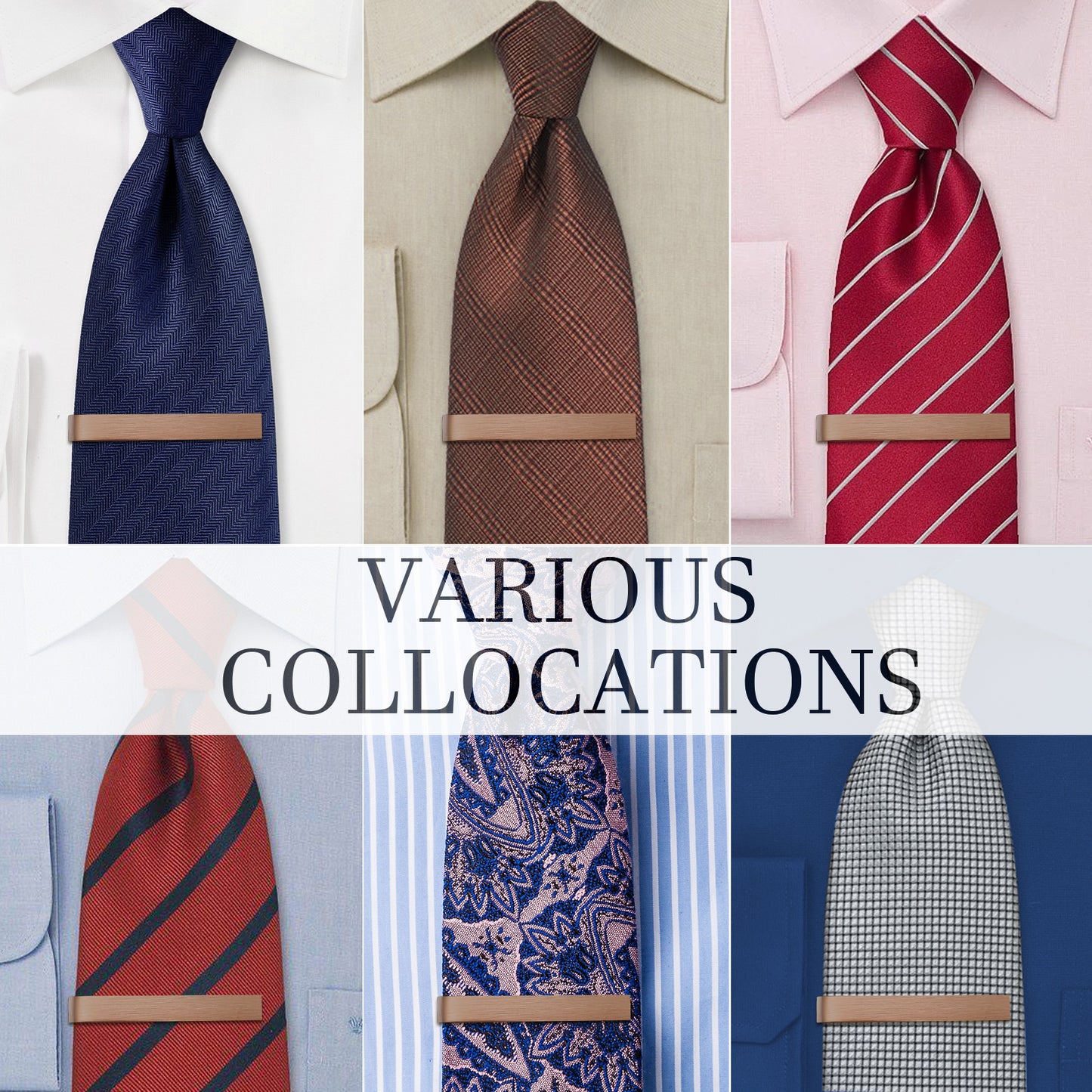Juegos de pinzas para corbata HAWSON de 2 pulgadas para hombres