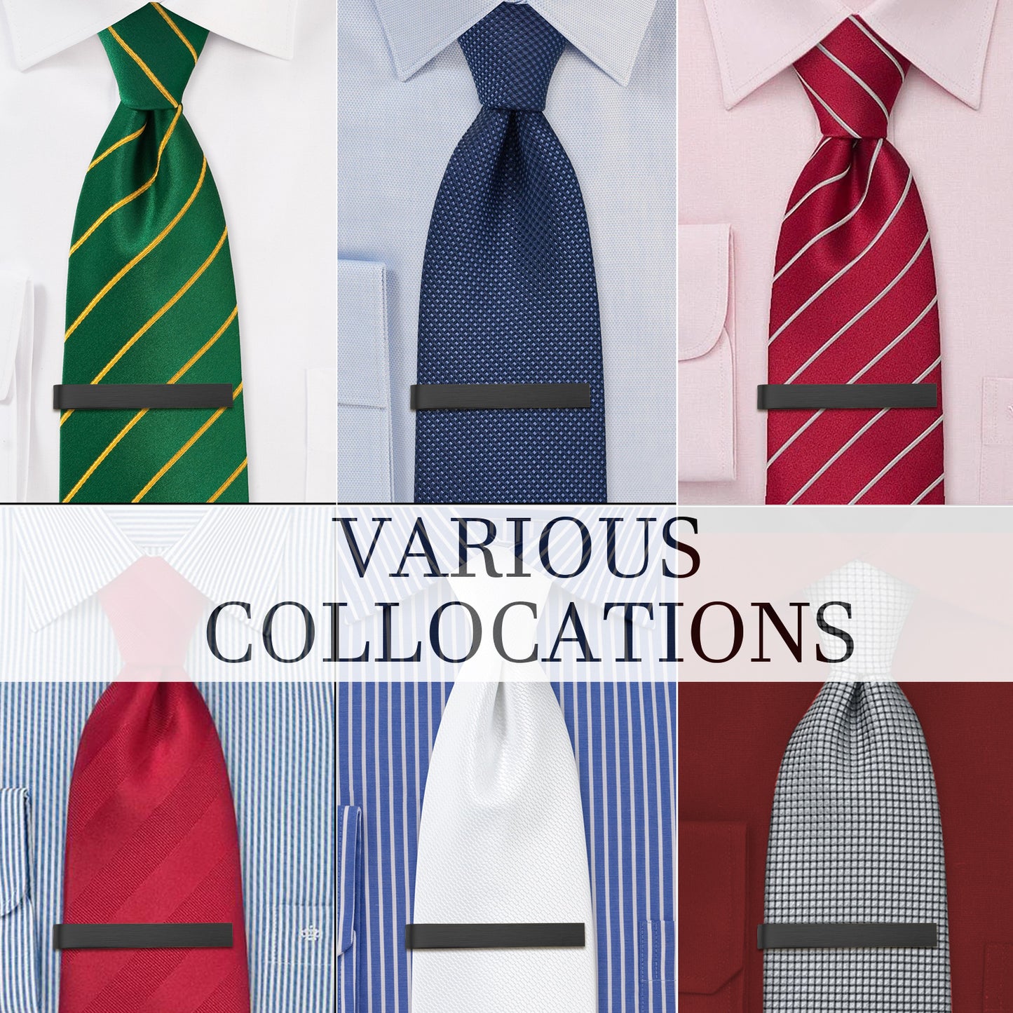 Juegos de pinzas para corbata HAWSON de 2 pulgadas para hombres