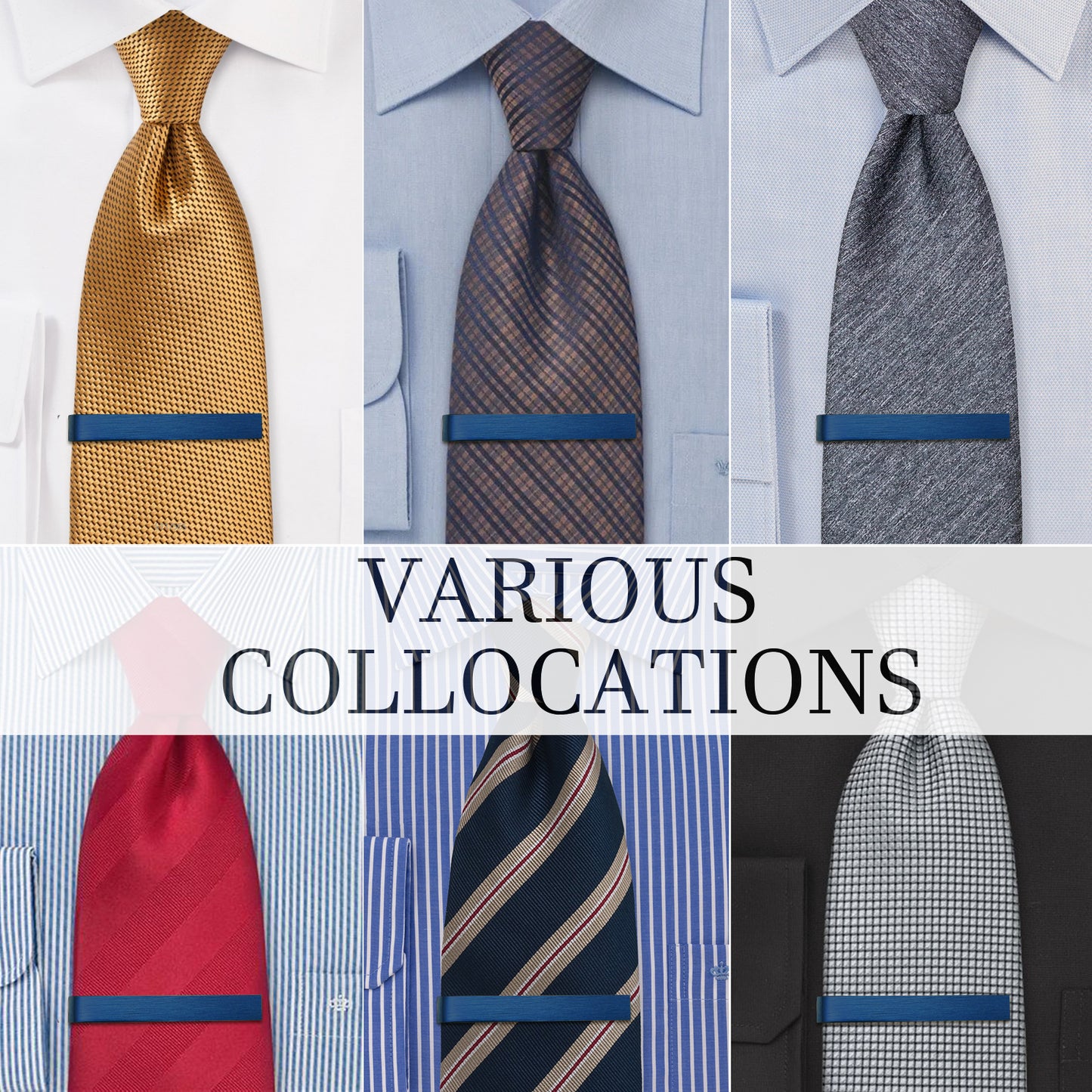 Juegos de pinzas para corbata HAWSON de 2 pulgadas para hombres
