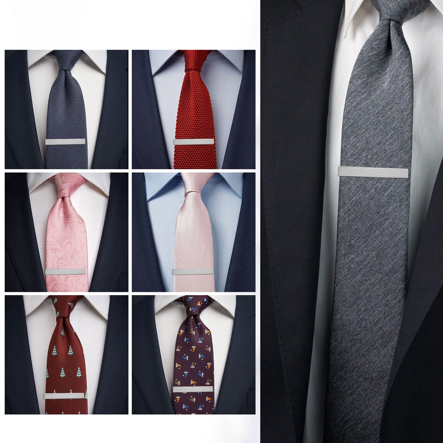Juegos de pinzas para corbata HAWSON de 2 pulgadas para hombres
