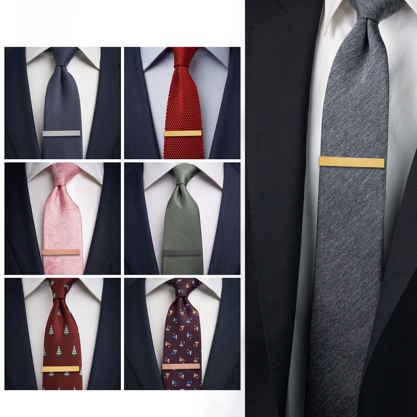 Juegos de pinzas para corbata HAWSON de 2 pulgadas para hombres