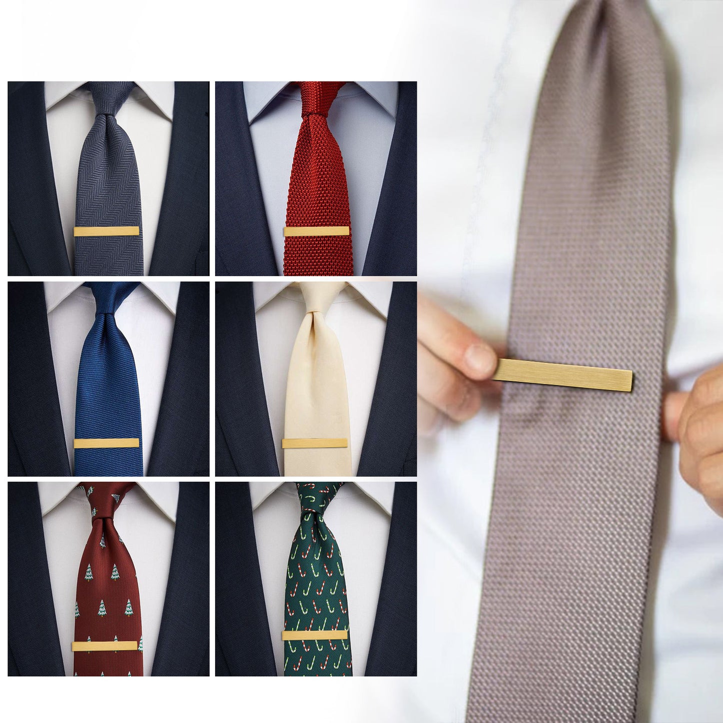 Juegos de pinzas para corbata HAWSON de 2 pulgadas para hombres