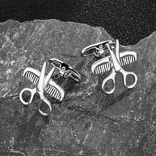 Gemelos de tijeras y peine