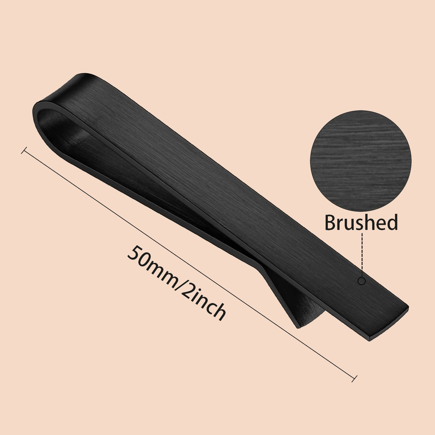 Juegos de pinzas para corbata HAWSON de 2 pulgadas para hombres