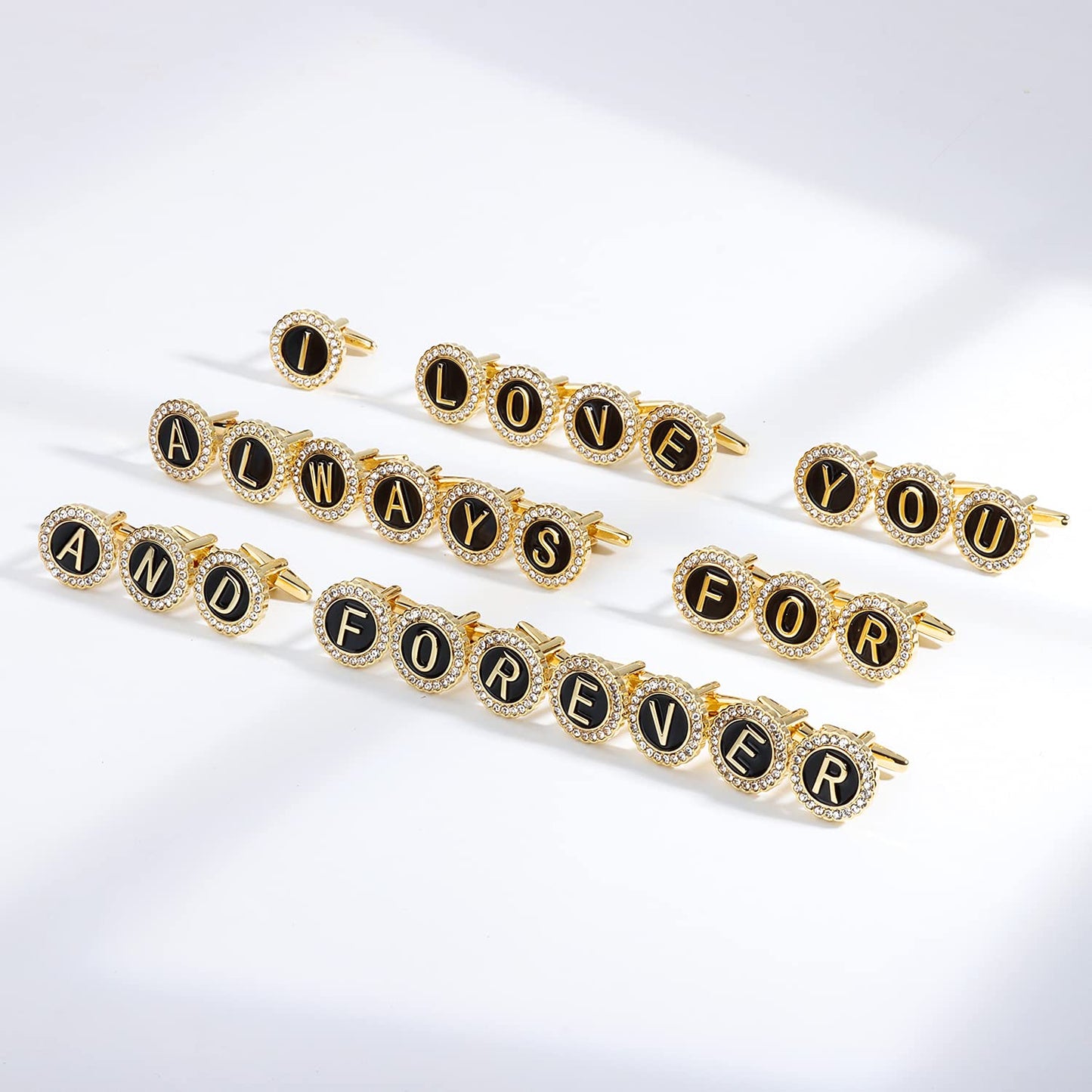Gemelos con inicial en tono dorado de HAWSON para hombre