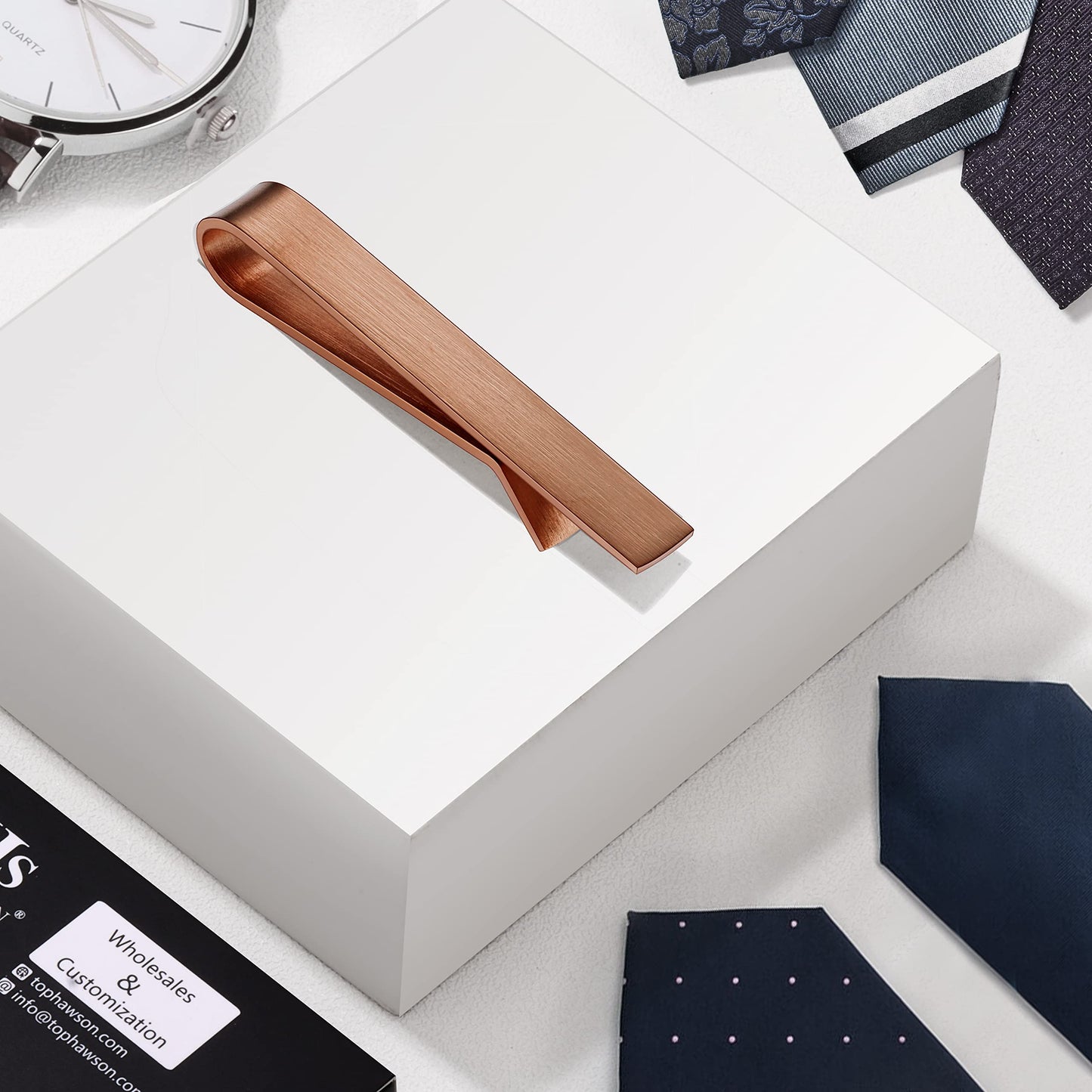 Juegos de pinzas para corbata HAWSON de 2 pulgadas para hombres