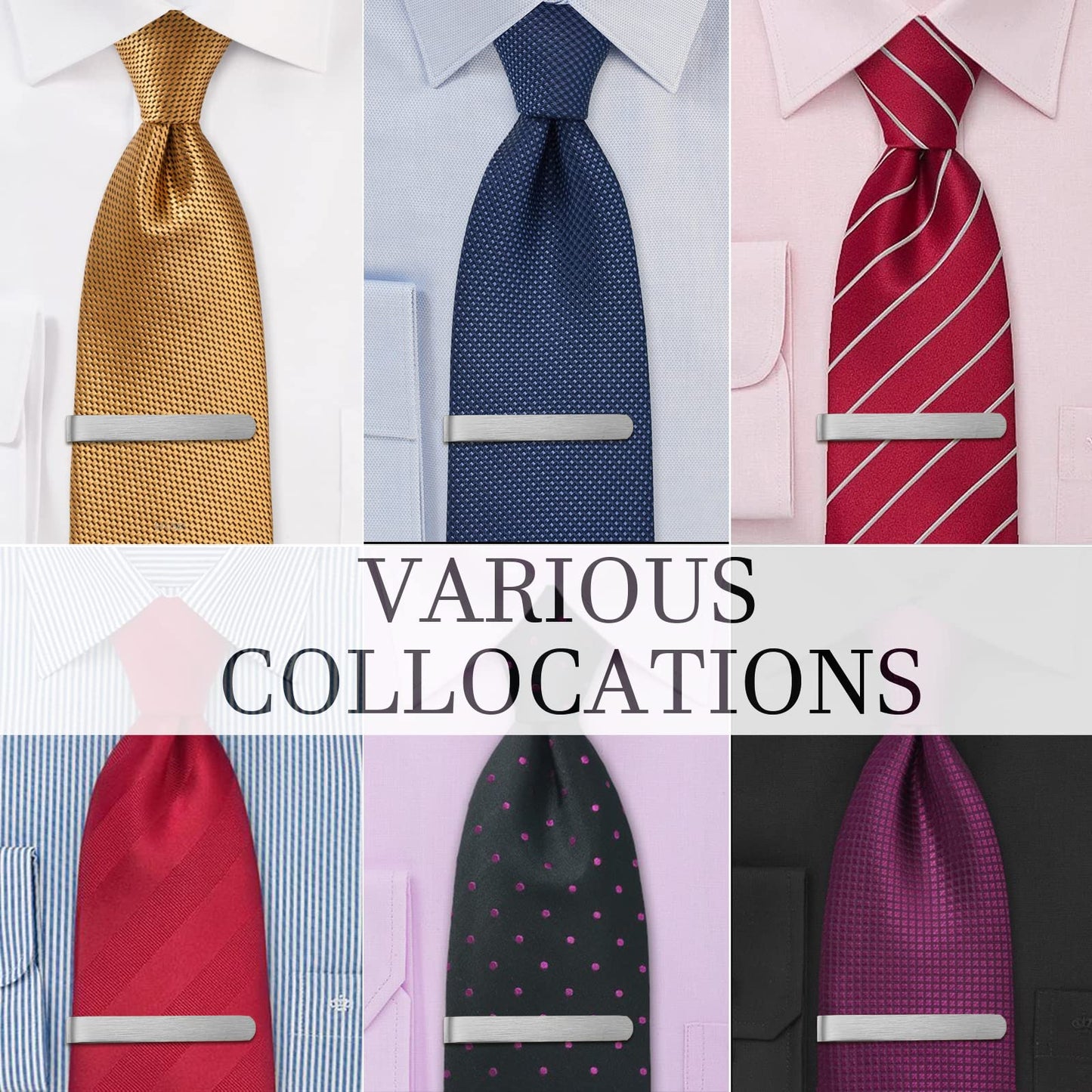 Juegos de pinzas para corbata HAWSON de 2 pulgadas para hombres