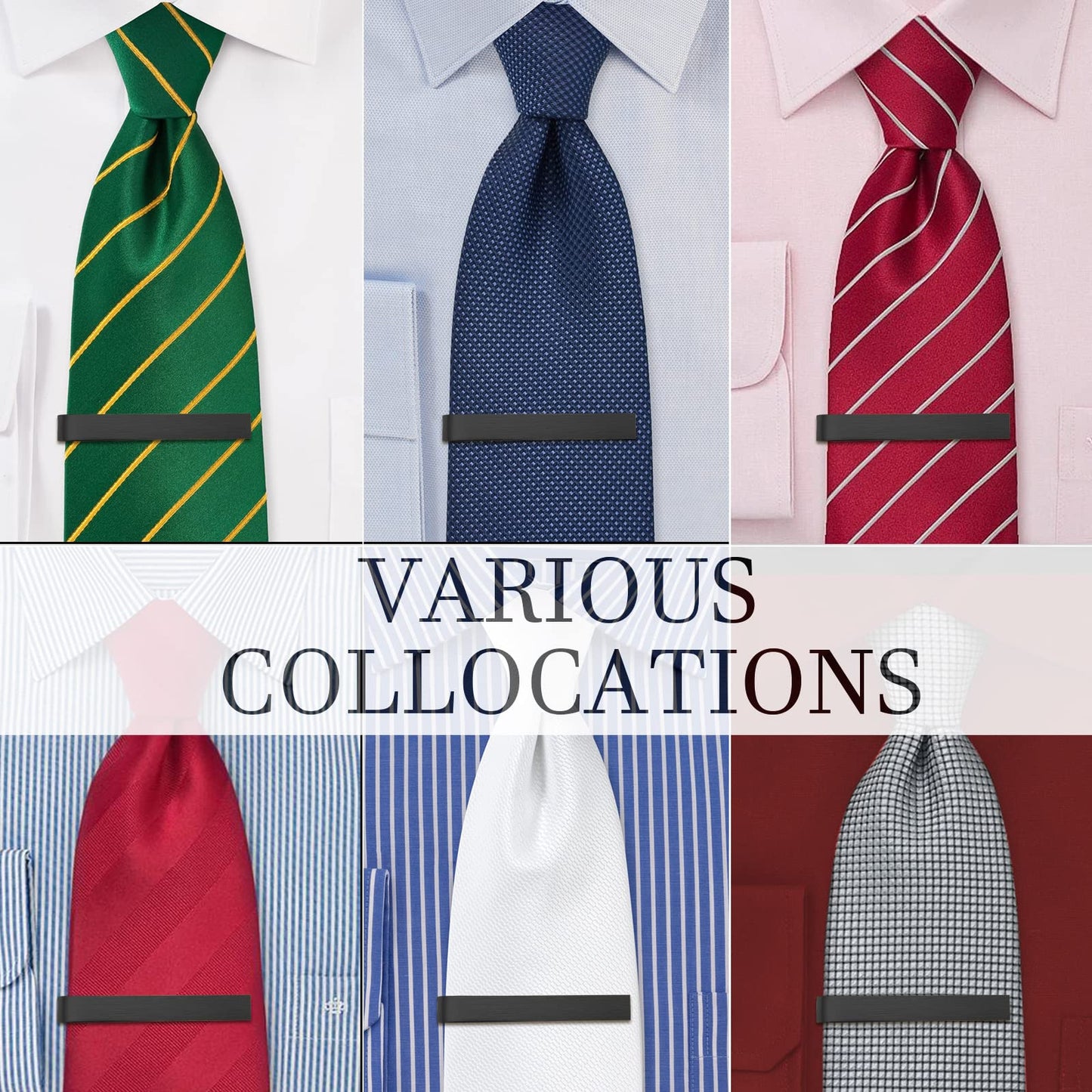 Juegos de pinzas para corbata HAWSON de 2 pulgadas para hombres