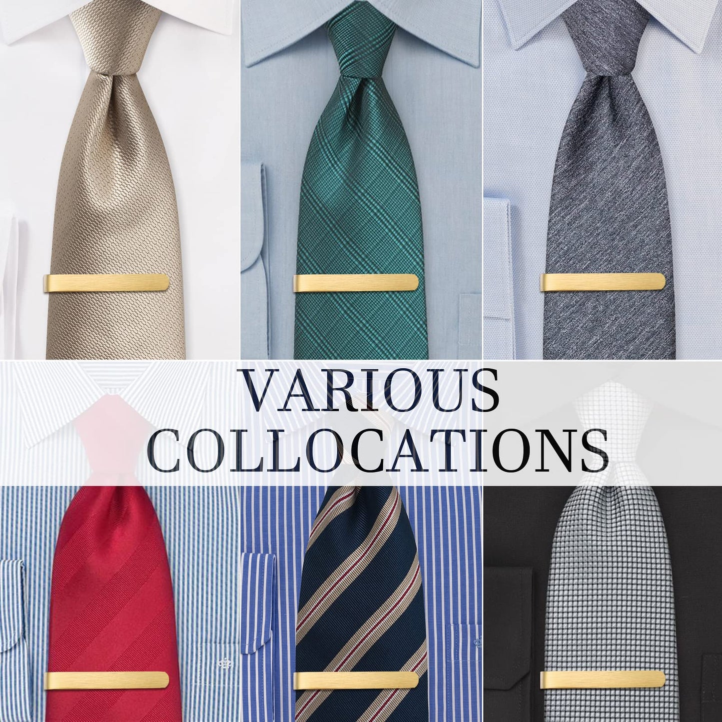 Juegos de pinzas para corbata HAWSON de 2 pulgadas para hombres