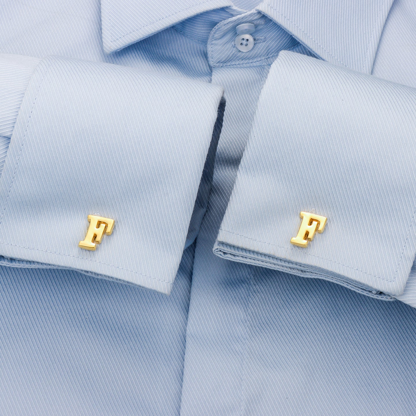 HAWSON Gold Tone Initial Cufflinks for Men