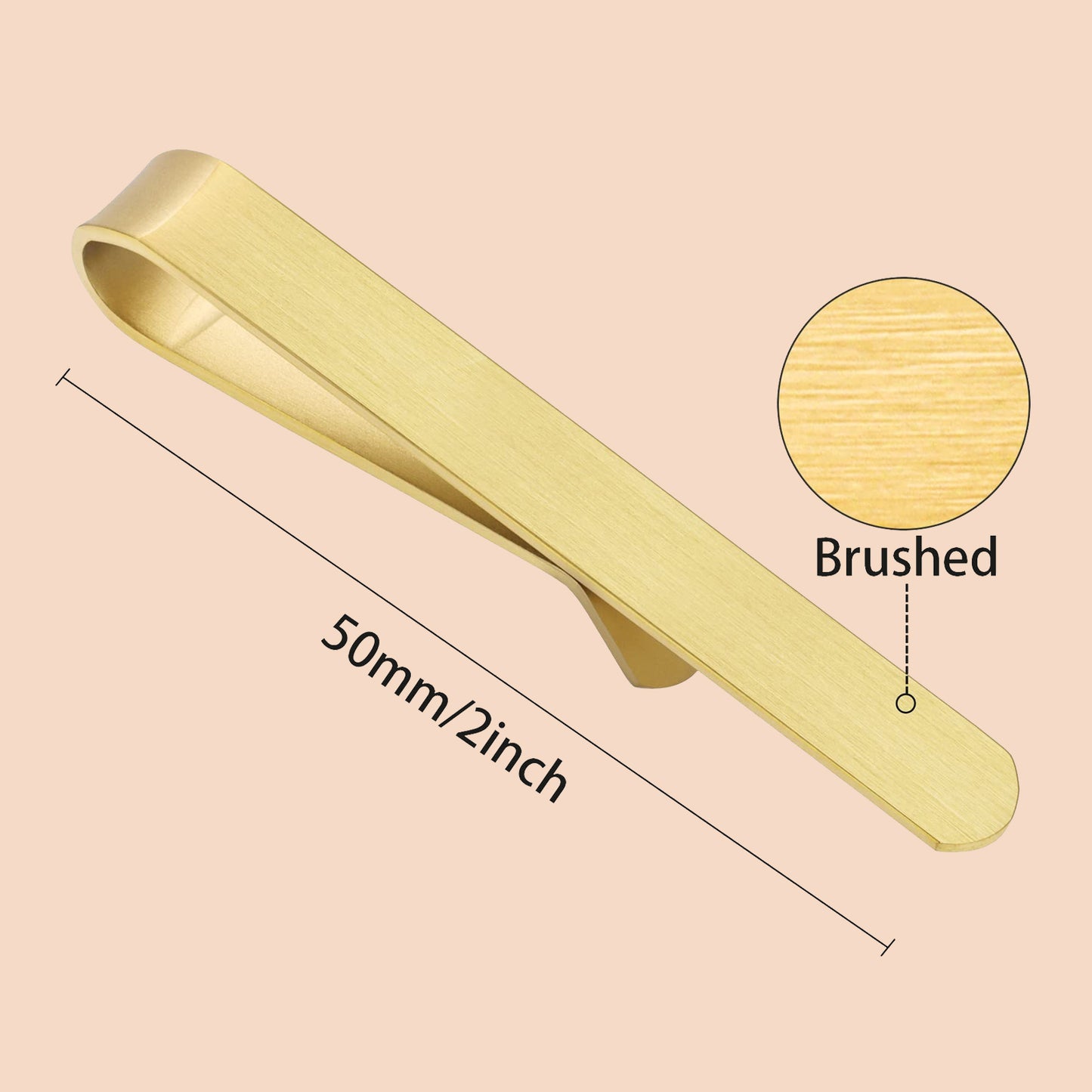 Juegos de pinzas para corbata HAWSON de 2 pulgadas para hombres