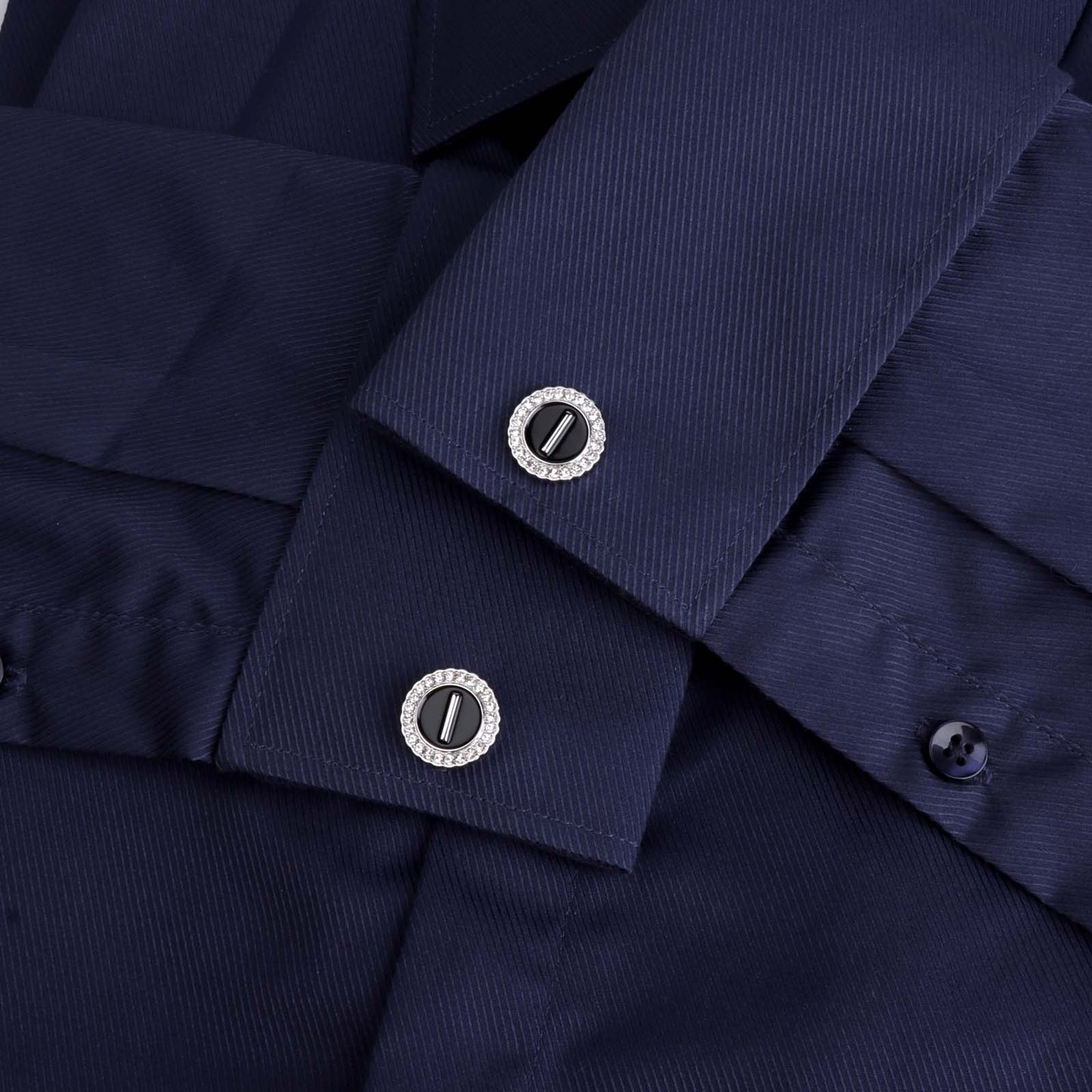 Gemelos con inicial en tono plateado HAWSON para hombre