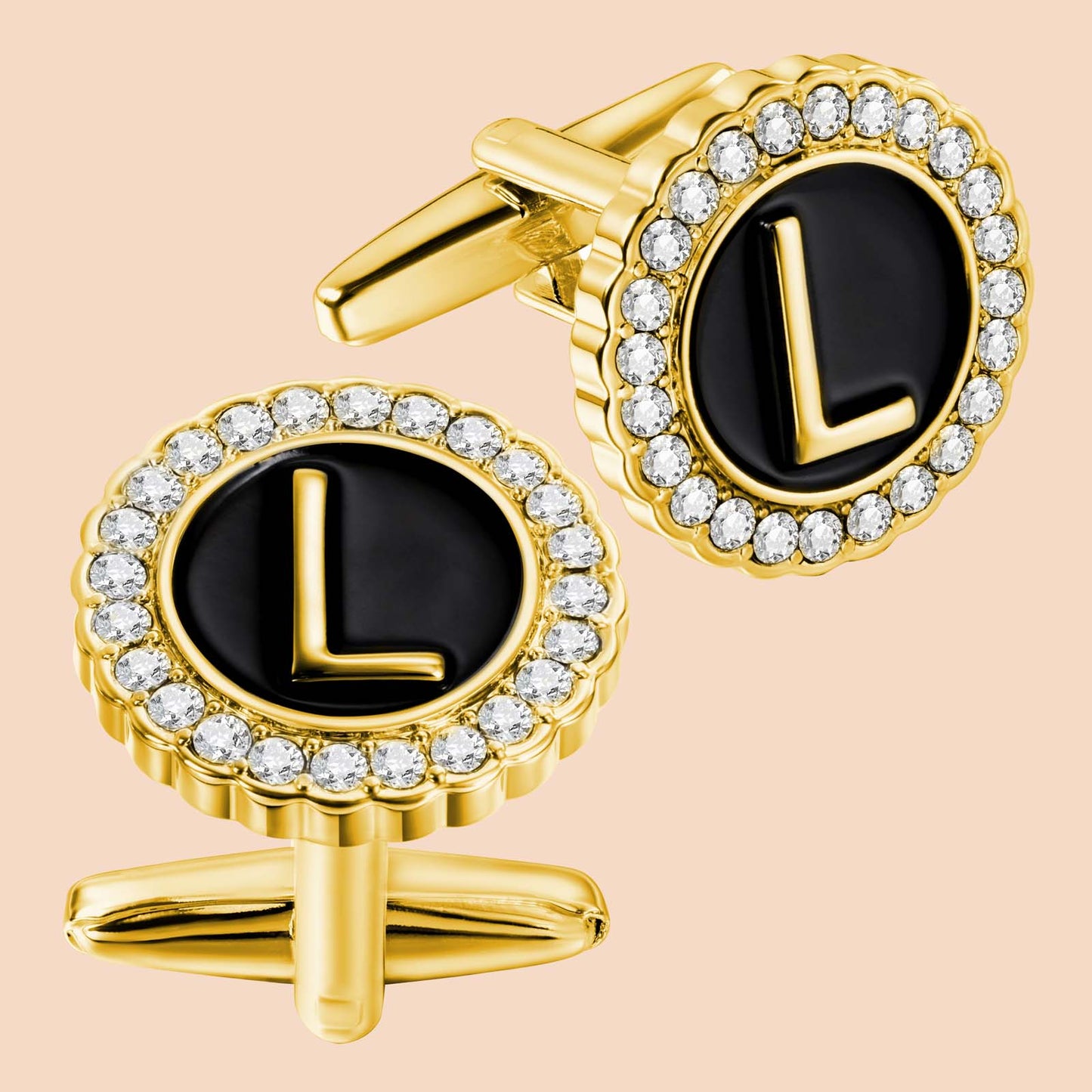 Gemelos con inicial en tono dorado de HAWSON para hombre
