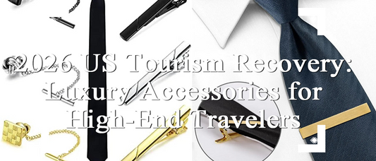 Men’s cufflinks and tie clips for business events, weddings, and formal occasions