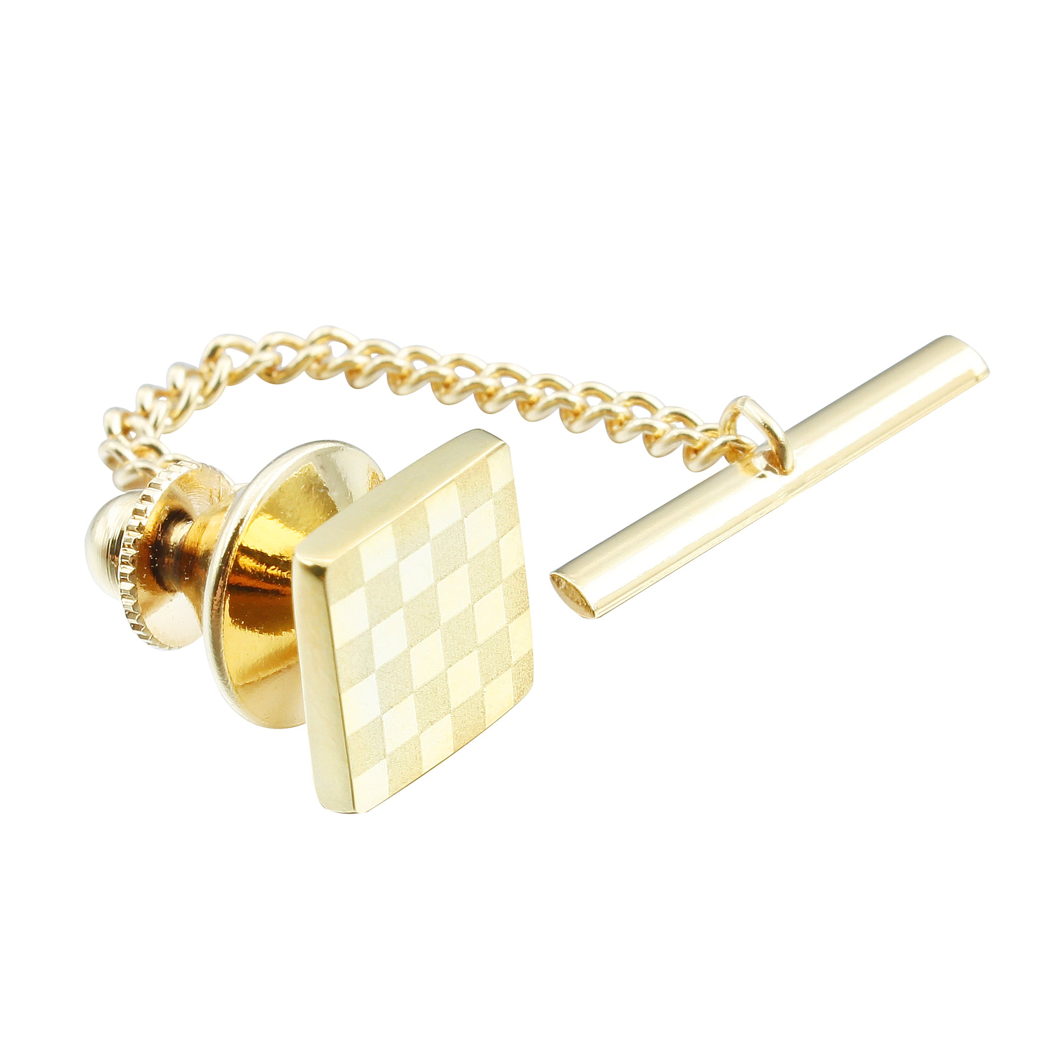 how to wear a tie tack with chain