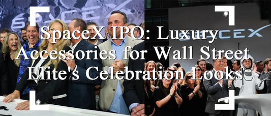 SpaceX IPO Wall Street celebration featuring men's luxury accessories and formal style inspiration