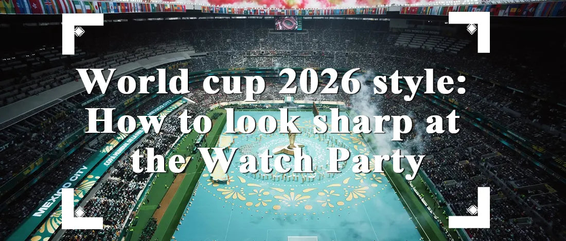 World Cup 2026 watch party outfit ideas for men featuring stylish soccer-inspired accessories for sports bars, office viewing parties, and casual match day gatherings.