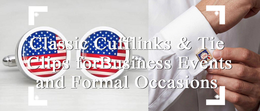 American Golden Age: Luxury Cufflinks &amp; Tie Clips for High-End Business Banquets