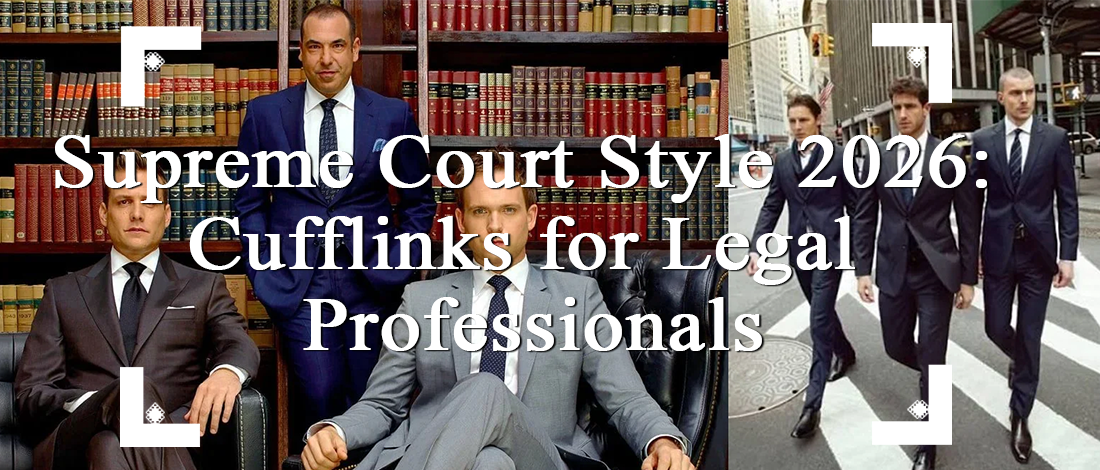 Supreme Court Style 2026 featuring cufflinks and formal attire for legal professionals