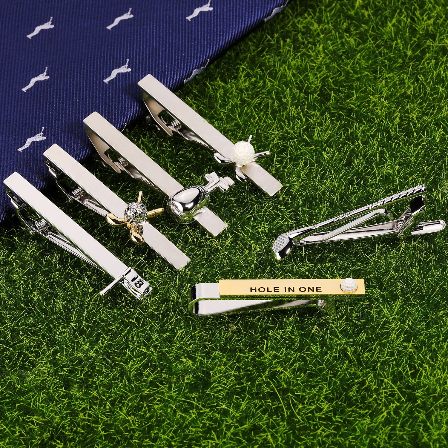 Golf Tie Clip and Neckties