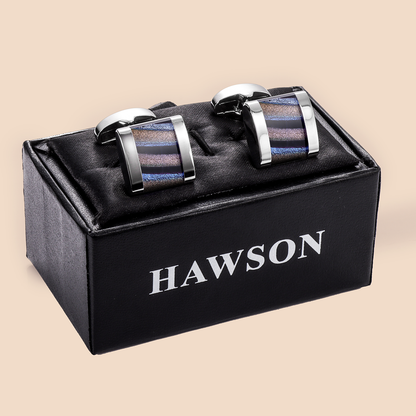 HAWSON  Fancy Glazed Stone Cufflinks