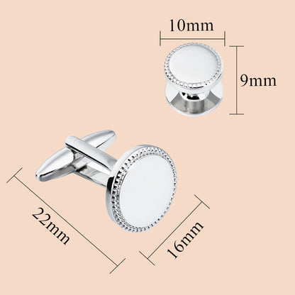 HAWSON Shinny Cufflinks and Studs Set for Men