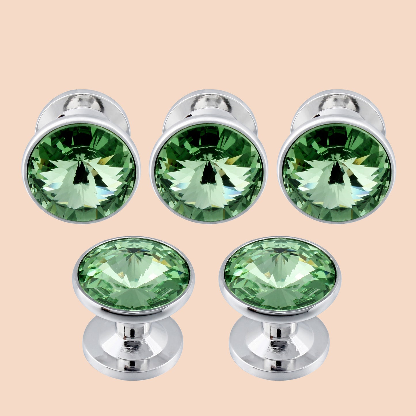 HAWSON Crystal Shirt Studs Set for Men