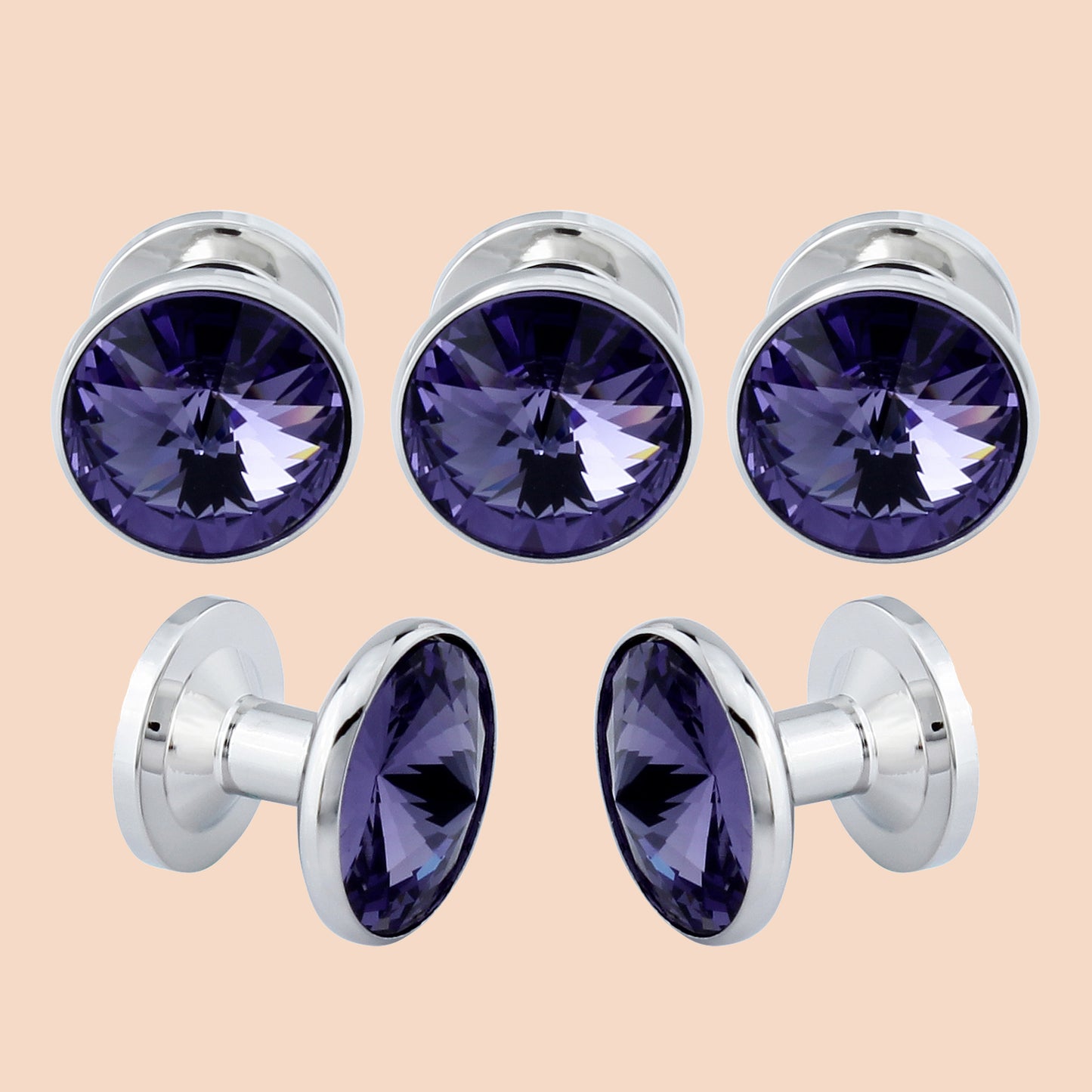 HAWSON Swarovski Shirt Studs Set for Men