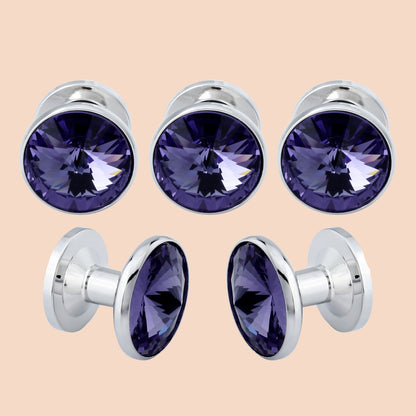 HAWSON Swarovski Shirt Studs Set for Men