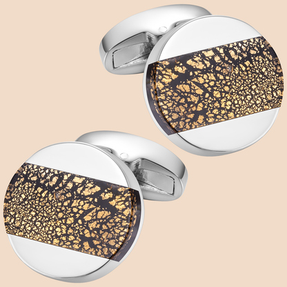 HAWSON Fancy Glazed Stone Cufflinks