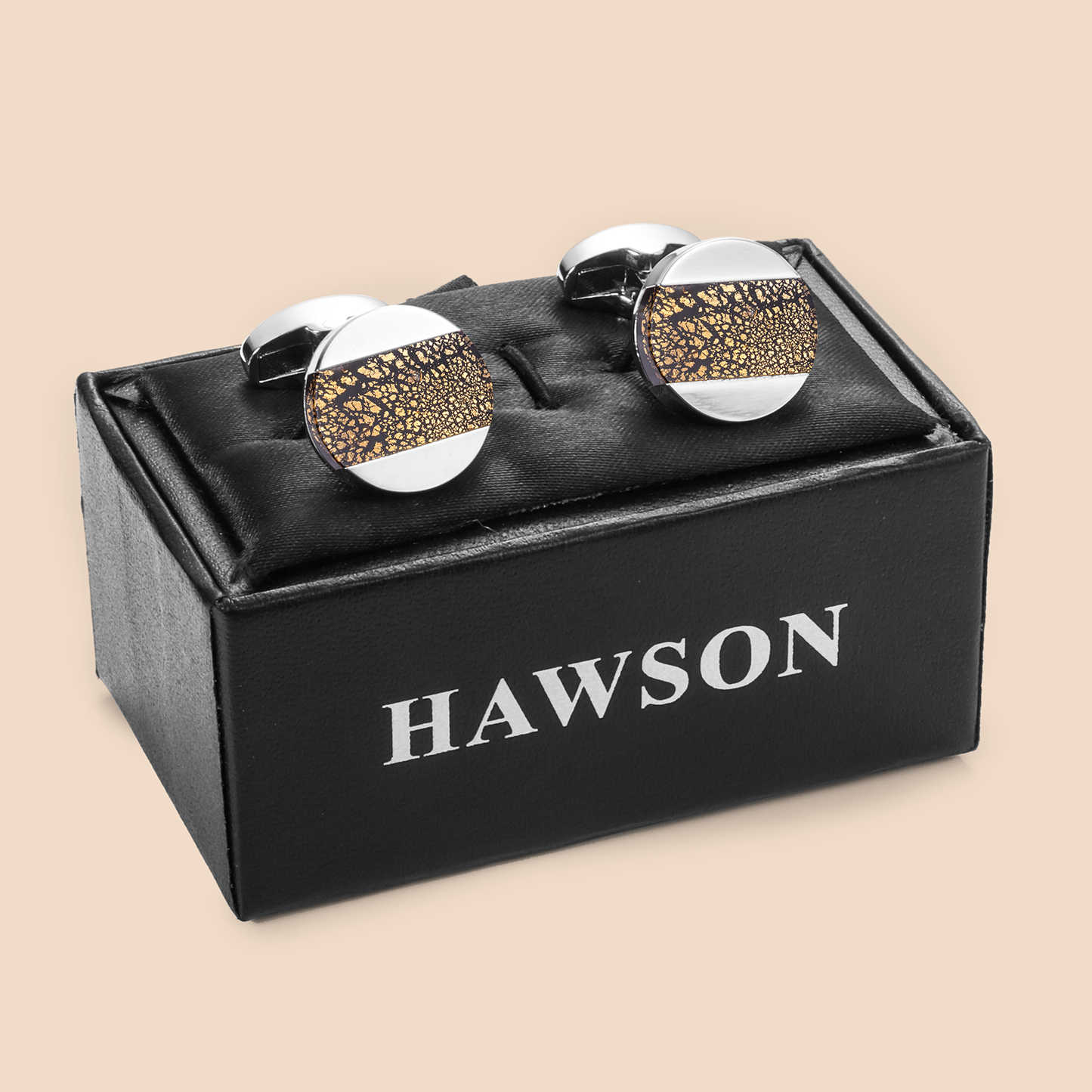 HAWSON Fancy Glazed Stone Cufflinks