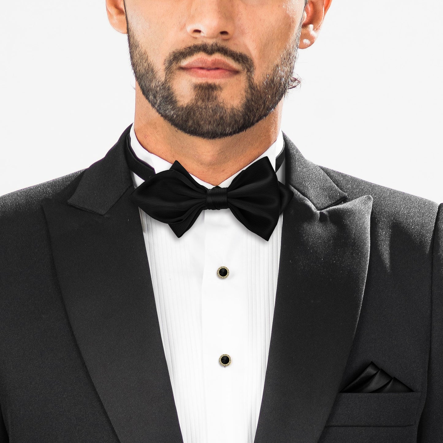 Black Bow Tie  Adjustable Bow Tie Mens Adult Bowtie