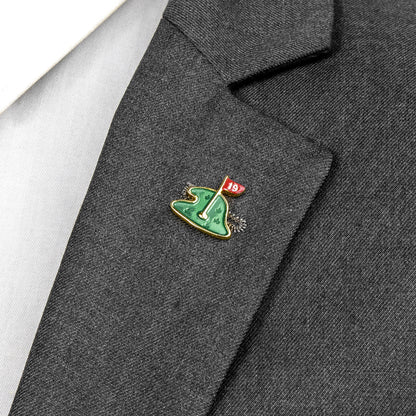 Golf Green Grass (Field) Brooch for men