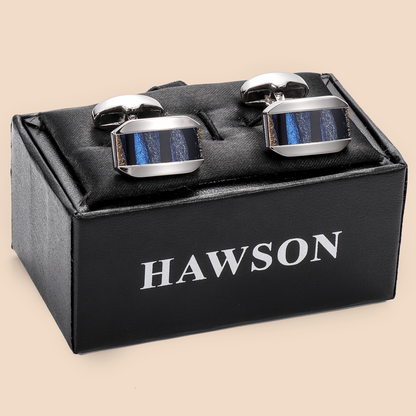 HAWSON Fancy Glazed Stone Cufflinks